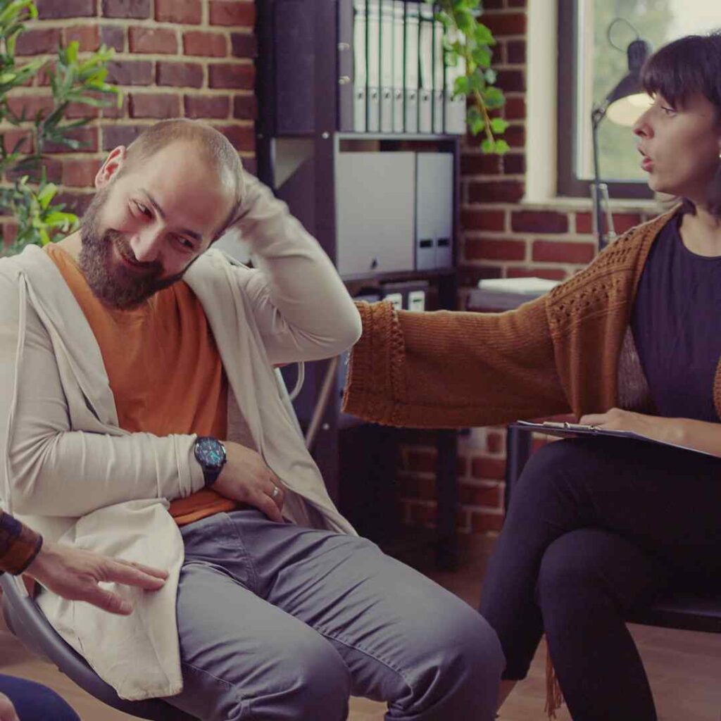Man in a recovery program for marijuana use
