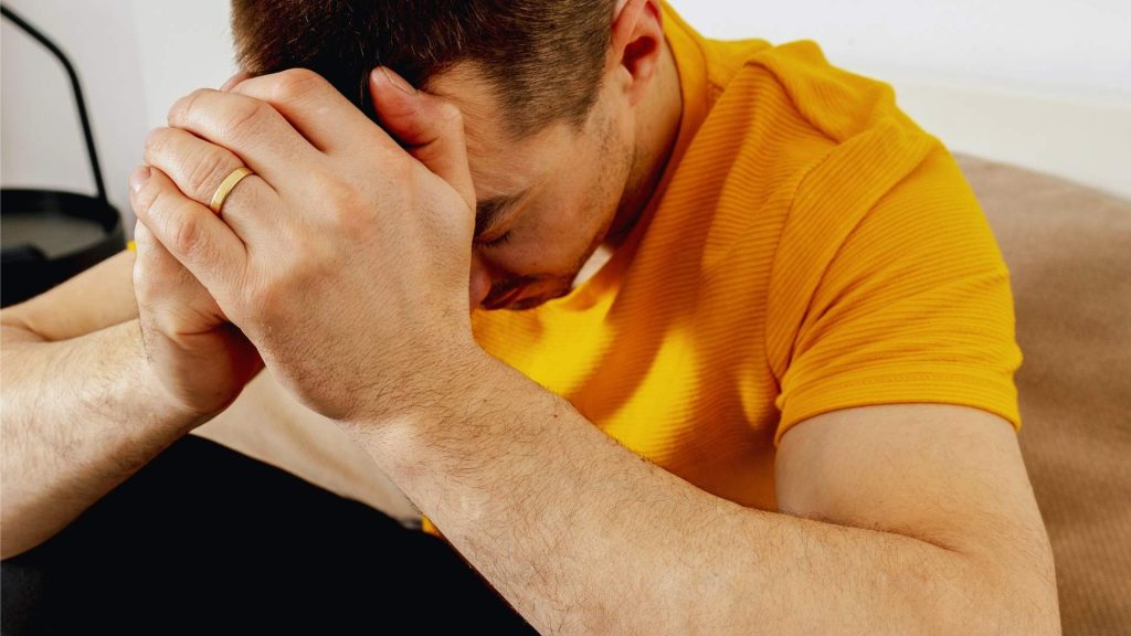 a man experiencing the side effects of codeine