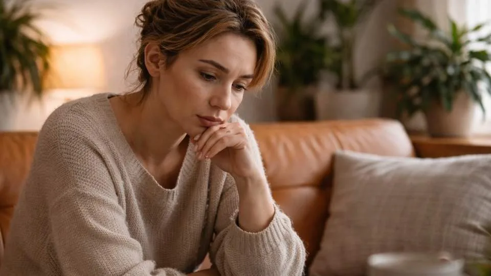 Propranolol and Alcohol: Is It Safe to Drink on Beta Blockers? a woman ponders the answer