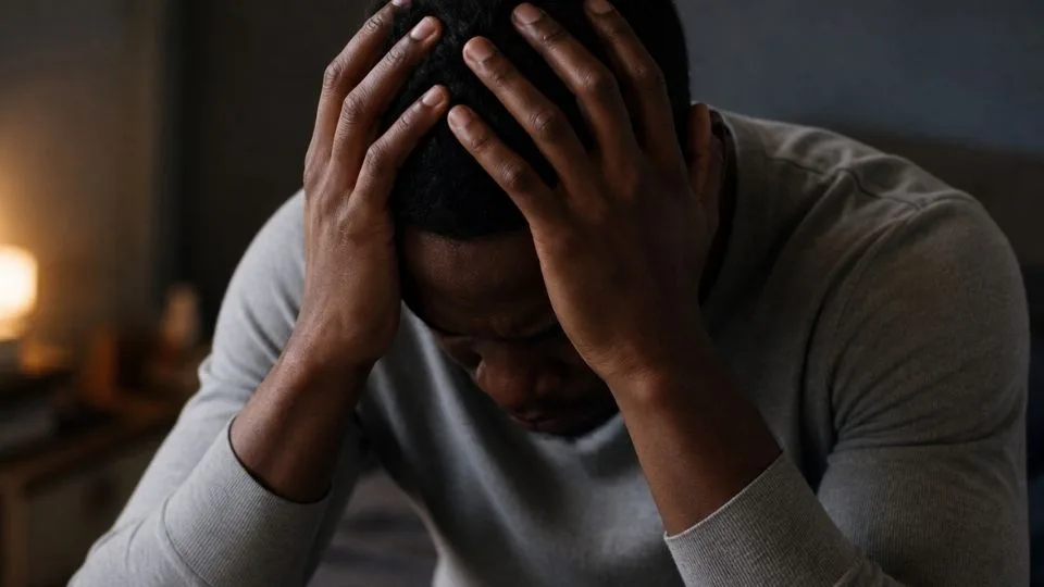 Delirium Tremens What is the Timeline and Risks hero image of a man experiencing severe alcohol withdrawal.