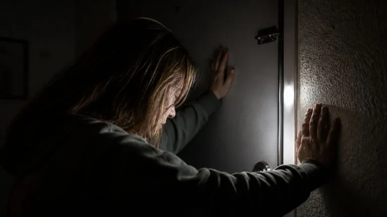 What Are the Hidden Signs of a High-Functioning Alcoholic hero image of a woman shutting herself away to drink.