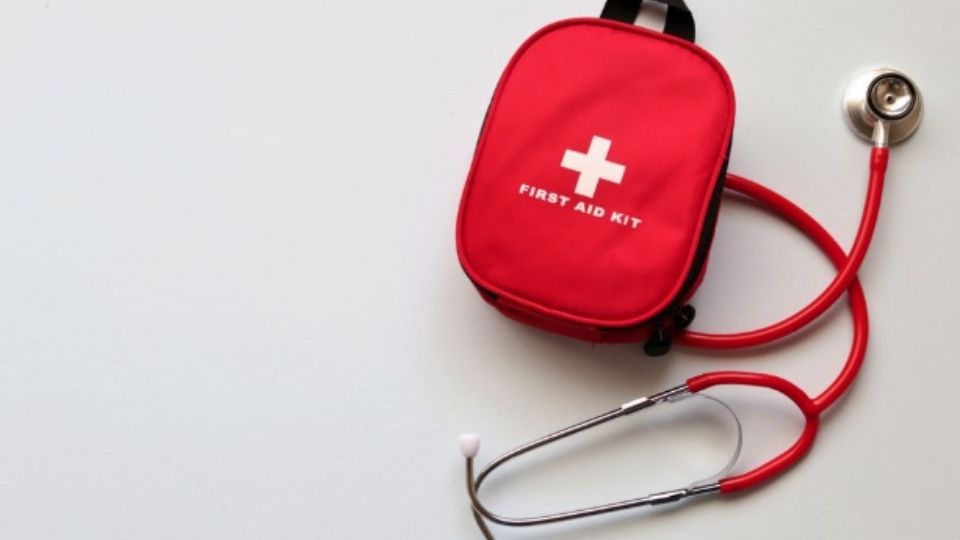 A first-aid kit kept at home by a family supporting a loved one's addiction recovery